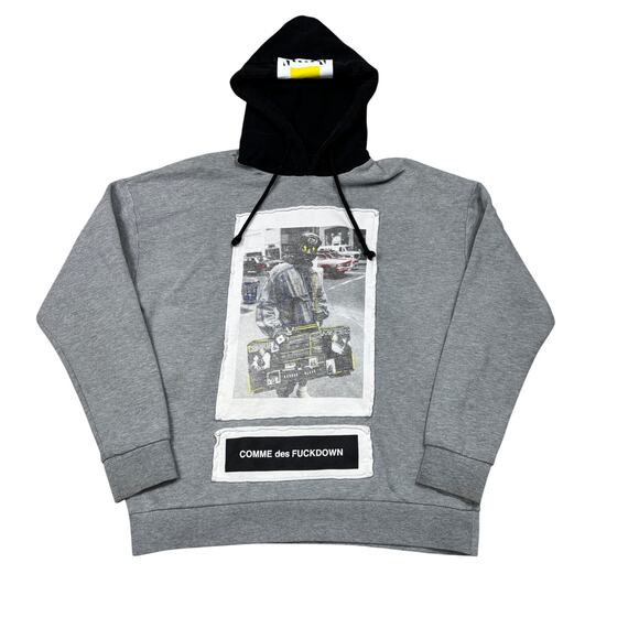 Comme des F*ckdown Stereo Photo Graphic Hoodie Men's XL Streetwear